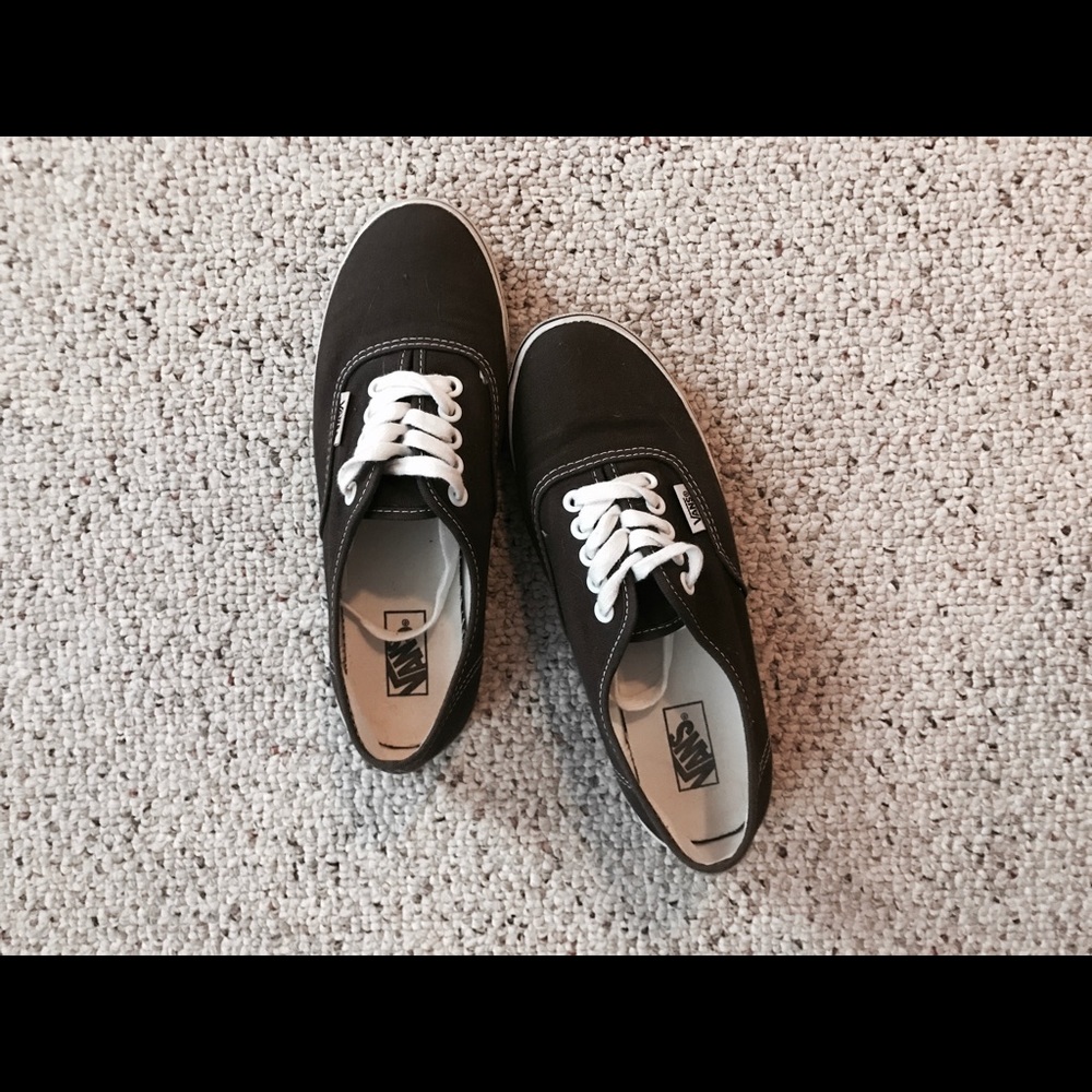 Brown authentic Vans lace up